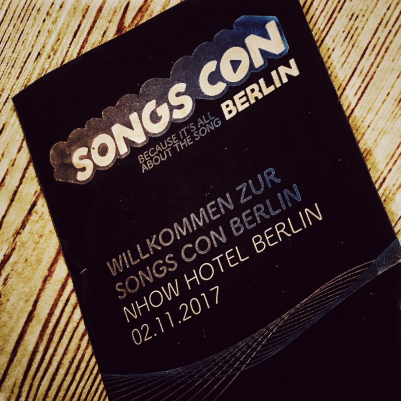Heut bin ich in Berlin auf der SongsCon unterwegs